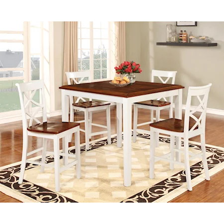 5 Piece Counter Height Dining Set